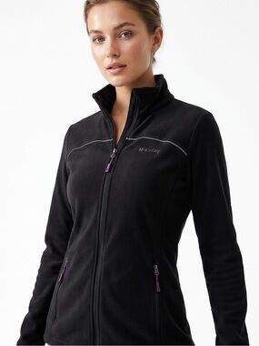 MCKINLEY | Black Full-Zip Fleece Jacket Sz M